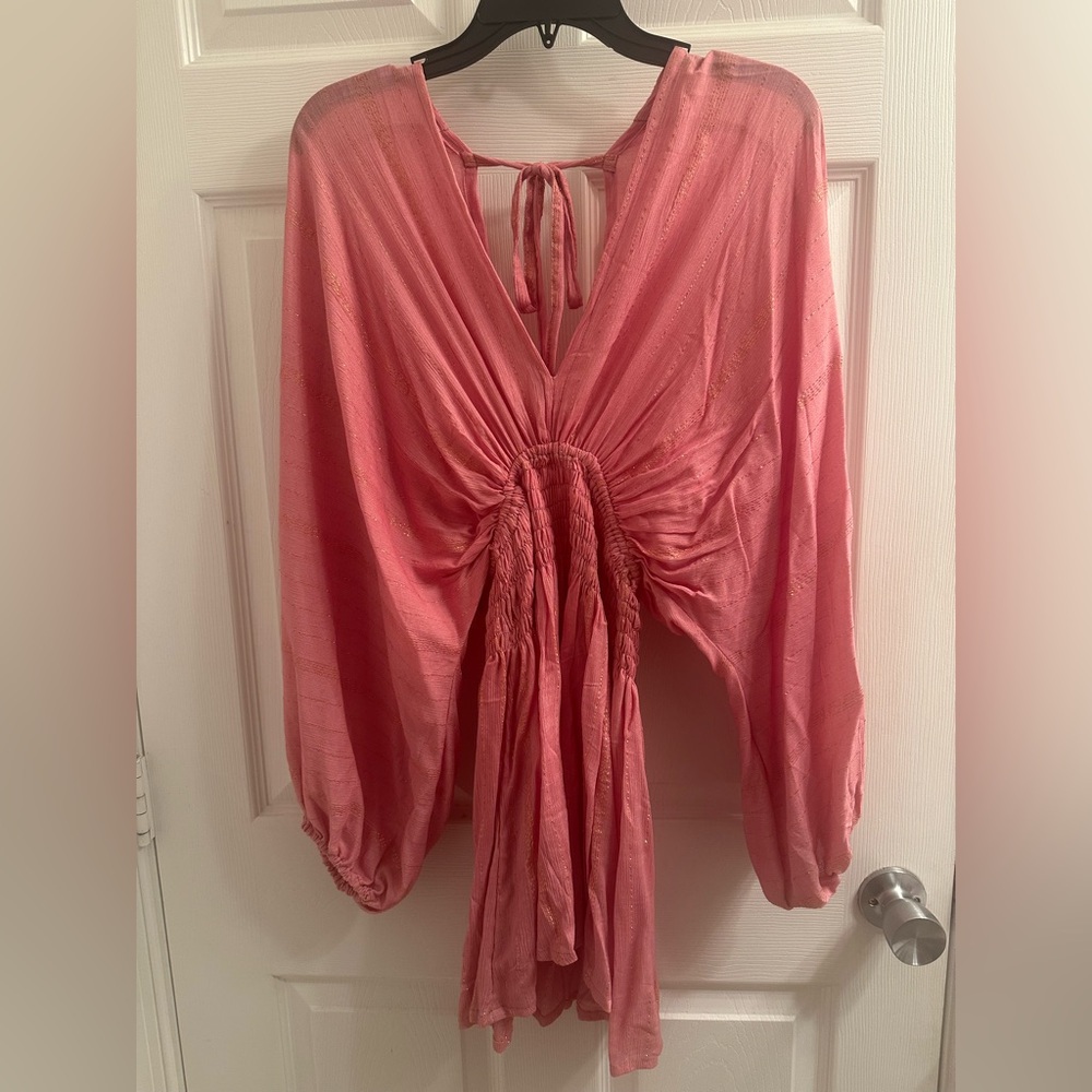 Pink mini dress